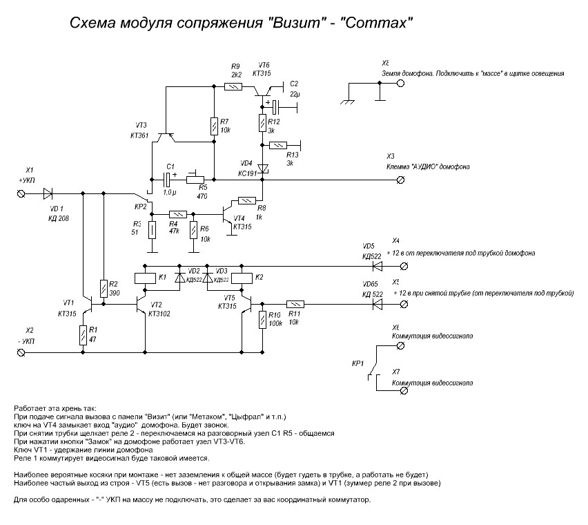 Схема Подключения Commax Dpv-4Ke
