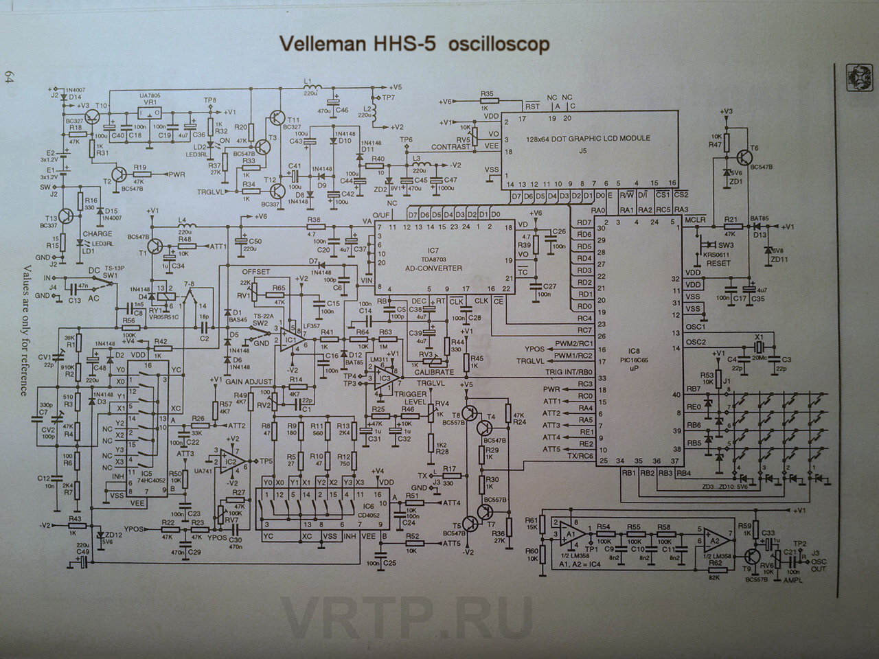 Осциллограф с1 101 схема