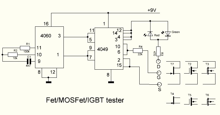 4060 какое питание. Схема проверки ИГБТ транзисторов. Схема прибора для проверки полевых транзисторов. Прибор для проверки IGBT транзисторов схема. Тестер IGBT транзисторов схема.